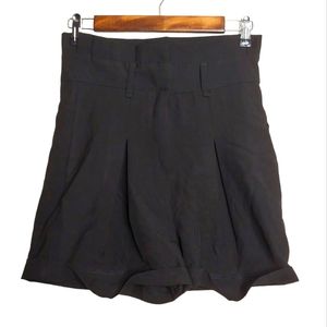 Nasty Gal Black Won't Waist Your Time Paperbag High Waisted Shorts Size 6 New